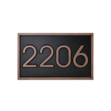 Vintage Metal Address Number Plaque Hotel Villa Building House Bronze House Number