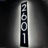 LED Backlit Door Number Modern Address Sign LED Lights Display Exterior Waterproof