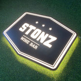 Customize Logo Shape Backlit light box Signage Illuminated Raised logo Sign