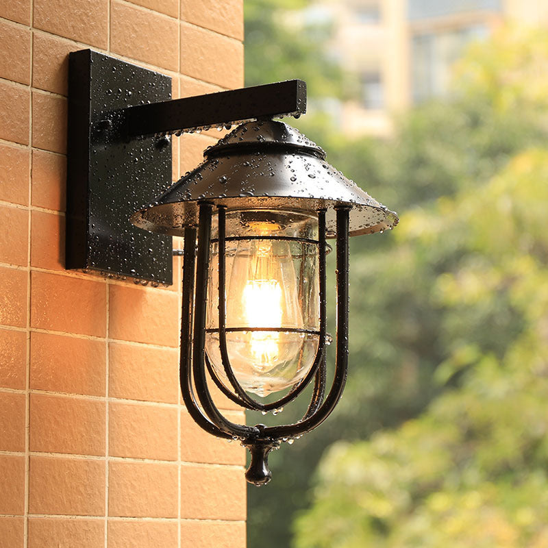 Retro Iron Balcony Light Waterproof Outdoor Wall Lamp Industrial style