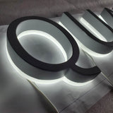 illuminated stainless steel letters Channel letters signs for Advertising customized