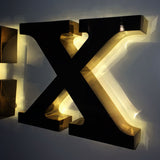 3D Led Sign Backlit Letters Halo Metal Letters for Hotel Lobby Villa