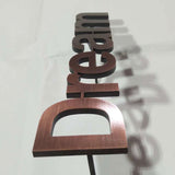 Stainless Steel Cut Out Lettering for Storefront Signage and Logo