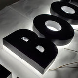 Fabricated Halo Lit Logo Laser Cut Metal Personalized beautiful led letter lights
