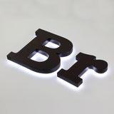 İlluminated 3D Letter Signage Reverse Light Channle Letters Lobby Signage