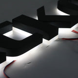 3D Backlit Channel Letter Sign Landscaping Lighting House Name