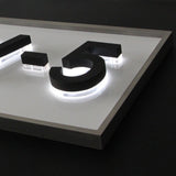 Custom LED Backlit Letters 3D Logo Personalized Yard Signage Landscaping