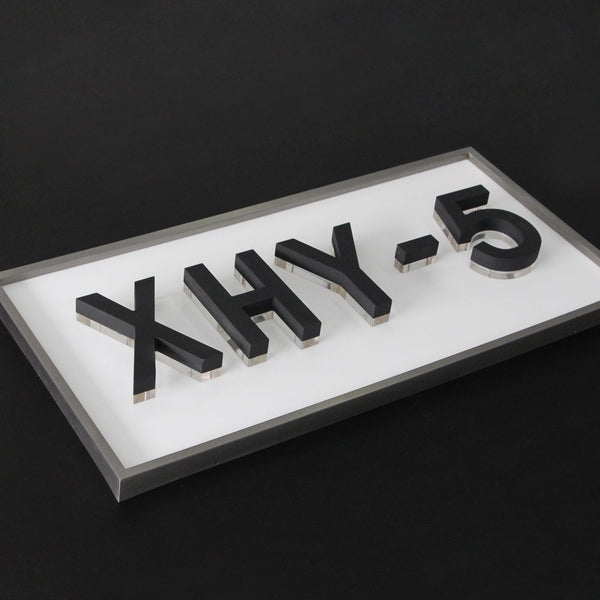 Led Backed Block Letters Custom LED Backlit Letters 3D Logo Personalized Yard Signage Landscapi ...