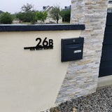 Customized Metal Address Plaque House Number Plaque Backlit Optional