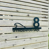 Customized Metal Address Plaque House Number Plaque Backlit Optional