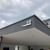 Customized Metal Address Plaque House Number Plaque Backlit Optional