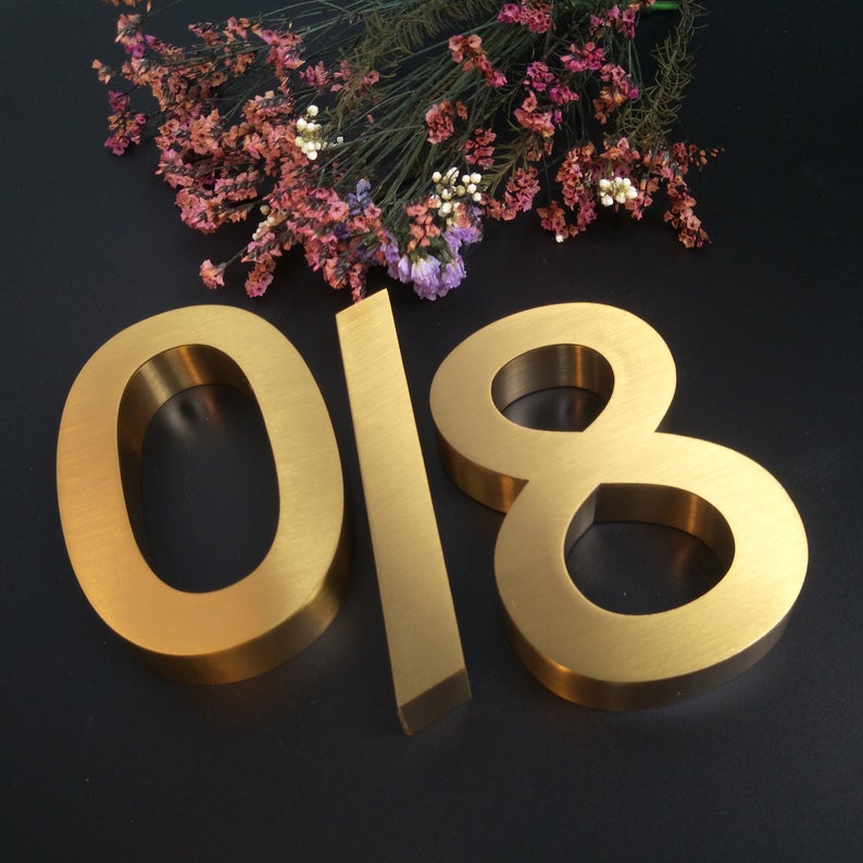 Building Letters And Numbers Personalized 3D House Number Address Number Building Name Large Letter ...