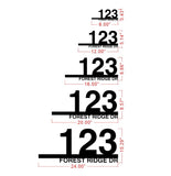 Customized Metal Address Plaque House Number Plaque Backlit Optional