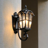 Outdoor Wall Light Fixtures Waterproof Garden Courtyard Balcony Retro Lantern Display
