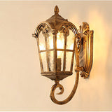 Outdoor Wall Light Fixtures Waterproof Garden Courtyard Balcony Retro Lantern Display